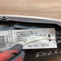 7M3941016L 0301182202 E13 Headlight/headlamp Volkswagen Sharan