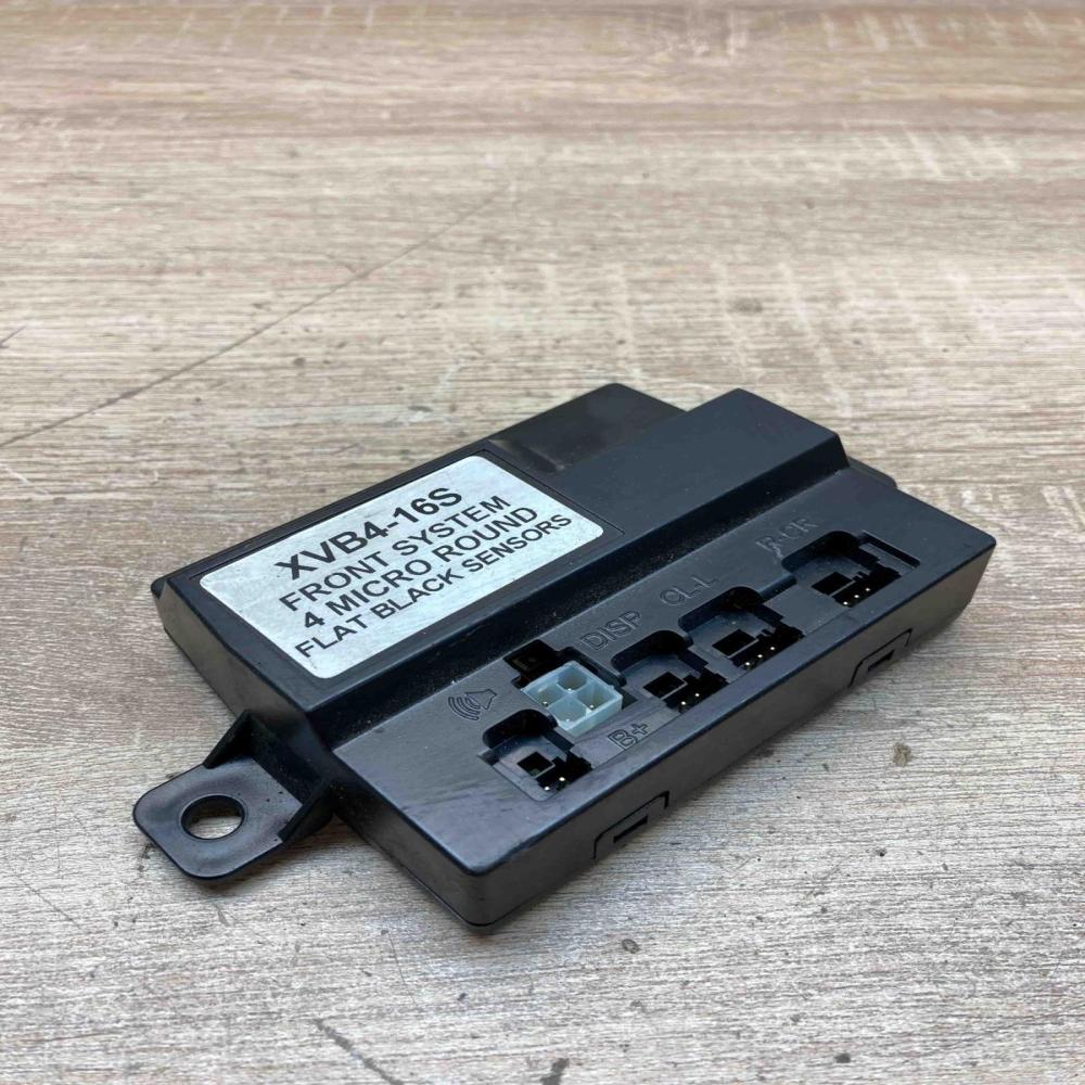 XVB4 16S  Front System 4 Micro Round Flat Black Sensors Parking PDC control unit