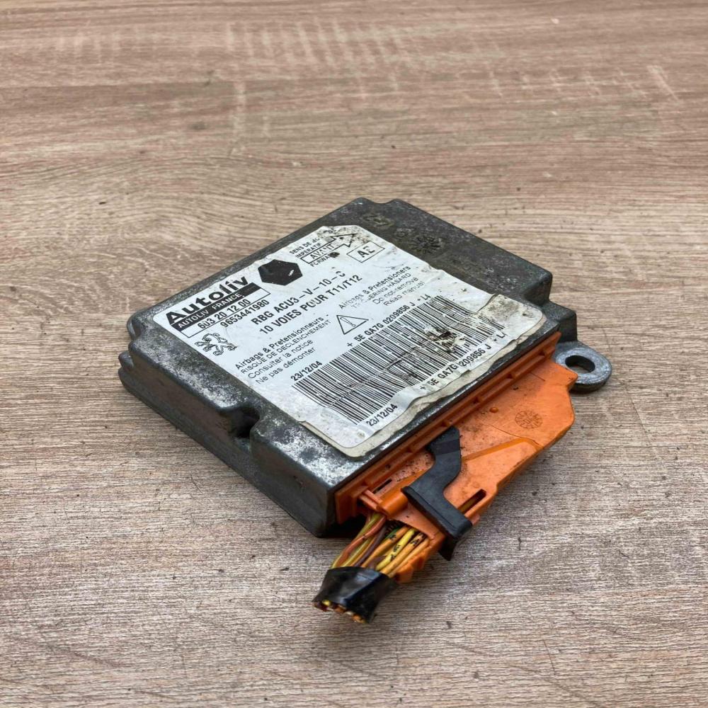 603201200 9653441980 With Plug Airbag control unit/module Peugeot 206