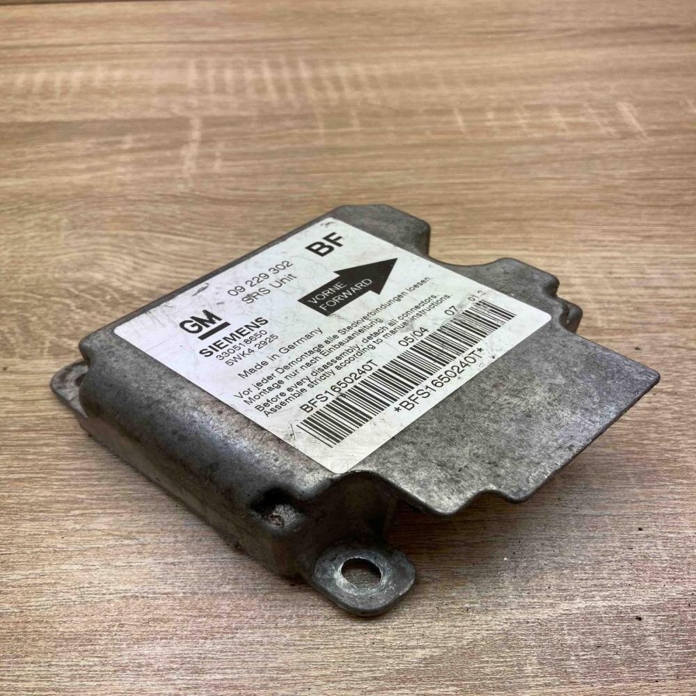 09229302 5WK42925 BF Airbag control unit/module Opel Astra G