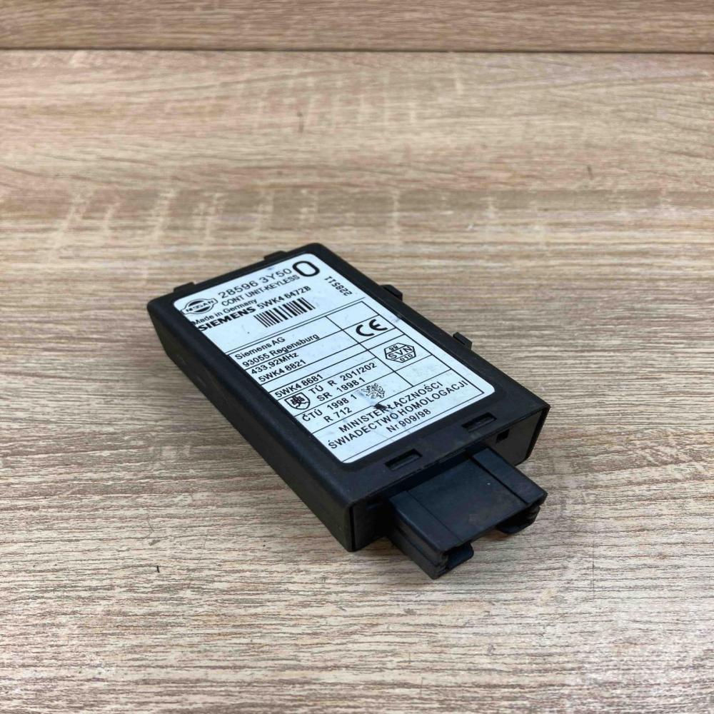 28596 3Y50 5WK46472B  Keyless (KESSY) go control unit/module Nissan X-Trail T30