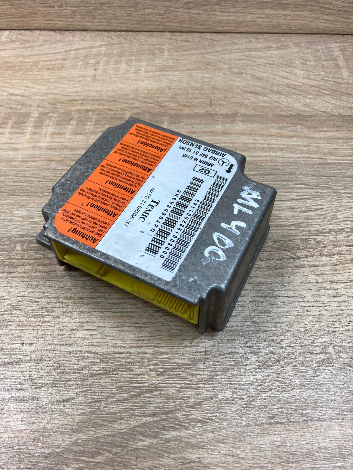 0025428118   Airbag control unit/module Mercedes-Benz ML W163