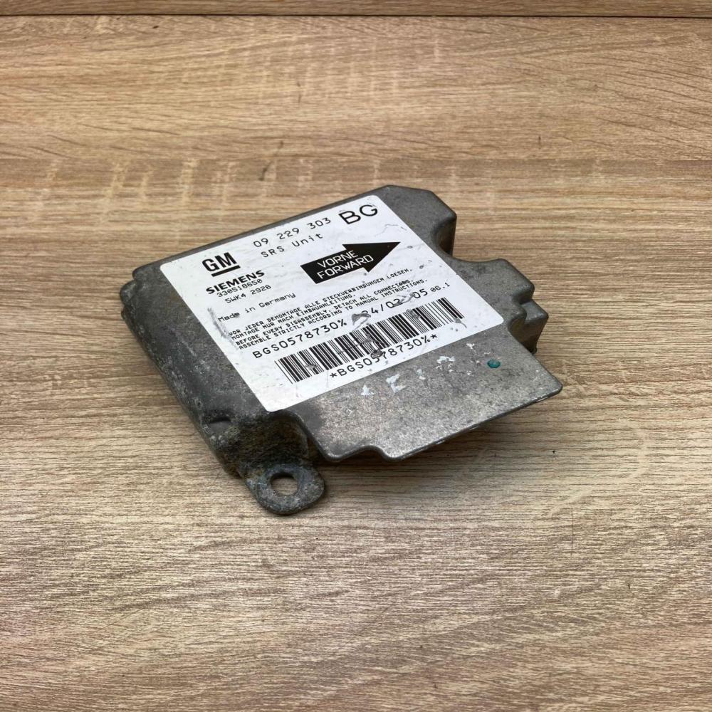 09229303 330518650 Unit Airbag control unit/module Opel Zafira A