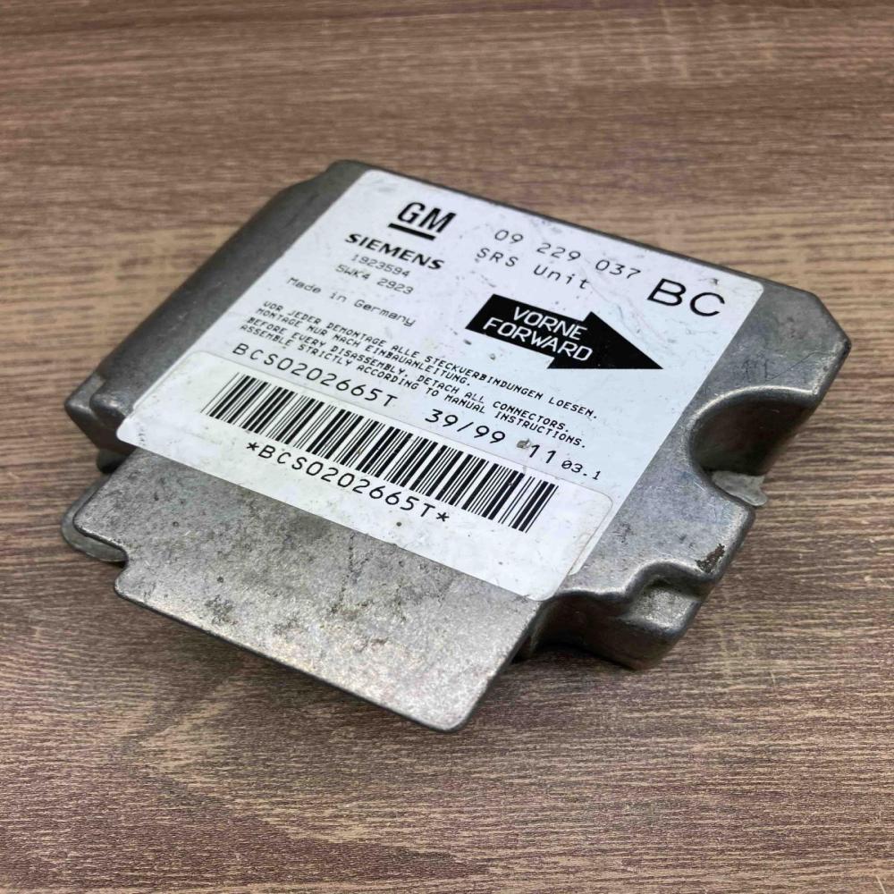 09229037 5WK42923 BC Airbag control unit/module Opel Astra G
