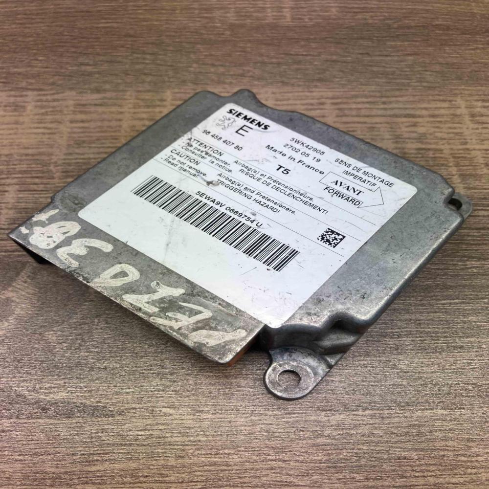 9645840780 5WK42908 E Airbag control unit/module Peugeot 307