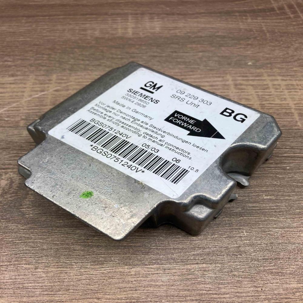 09229303 5WK42926 BG Airbag control unit/module Opel Zafira A