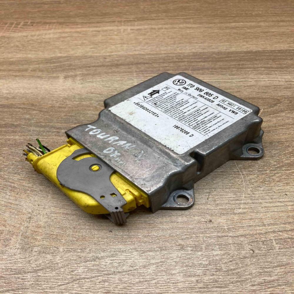 1T0909605D 5WK43828 With Plug Airbag control unit/module Volkswagen Touran I
