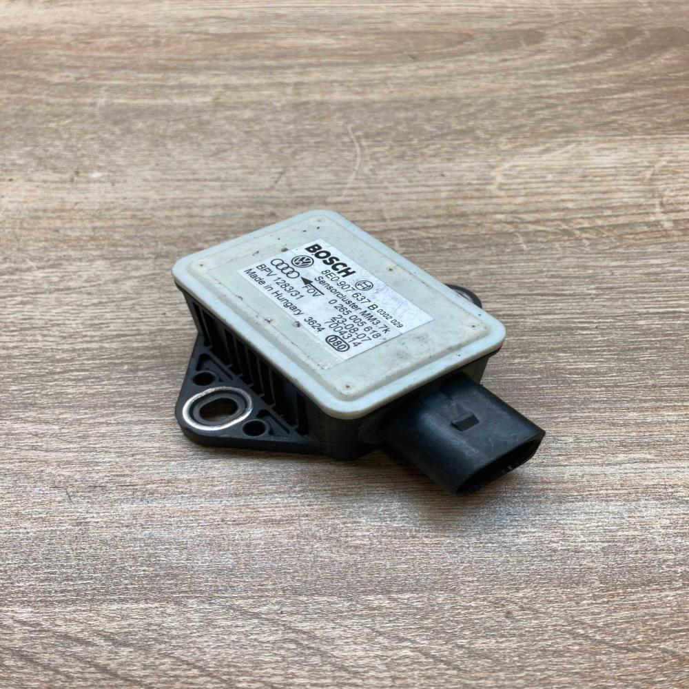 8E0907637B 0265005618  ESP acceleration yaw rate sensor Audi A6 S6 C6 4F