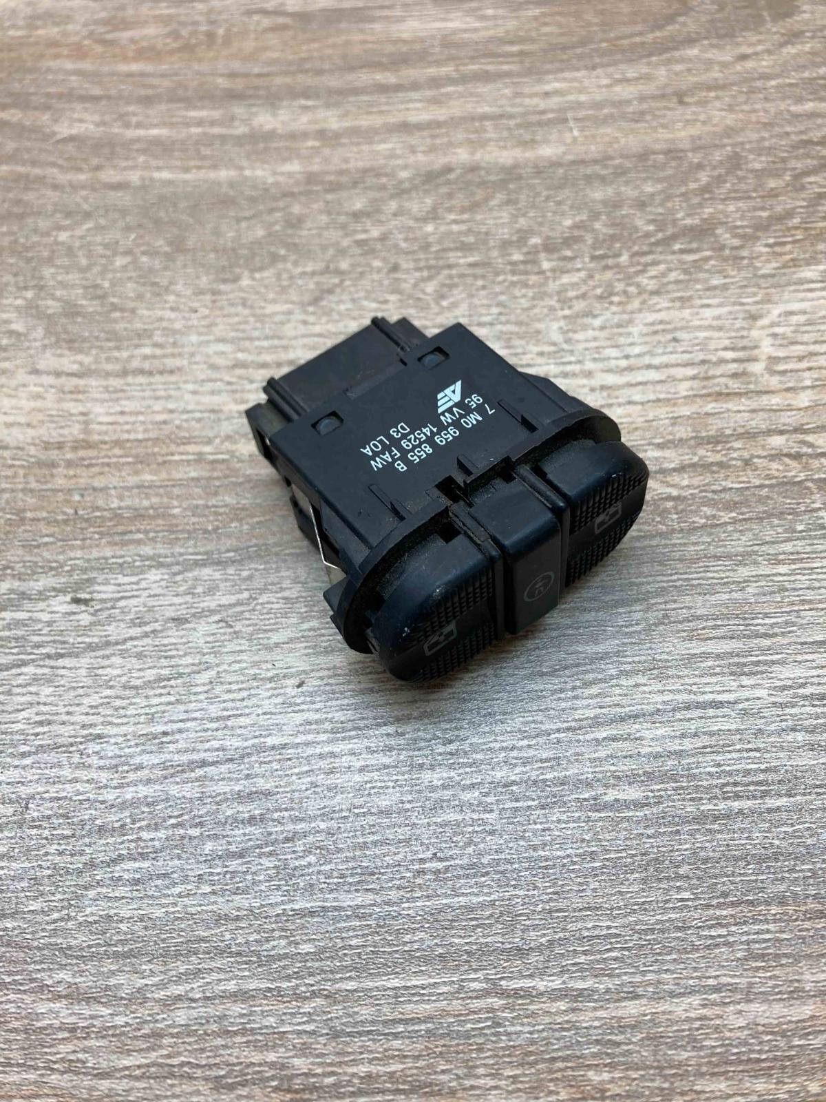 7M0959855B 95VW14529FAW  Electric window control switch Volkswagen Sharan