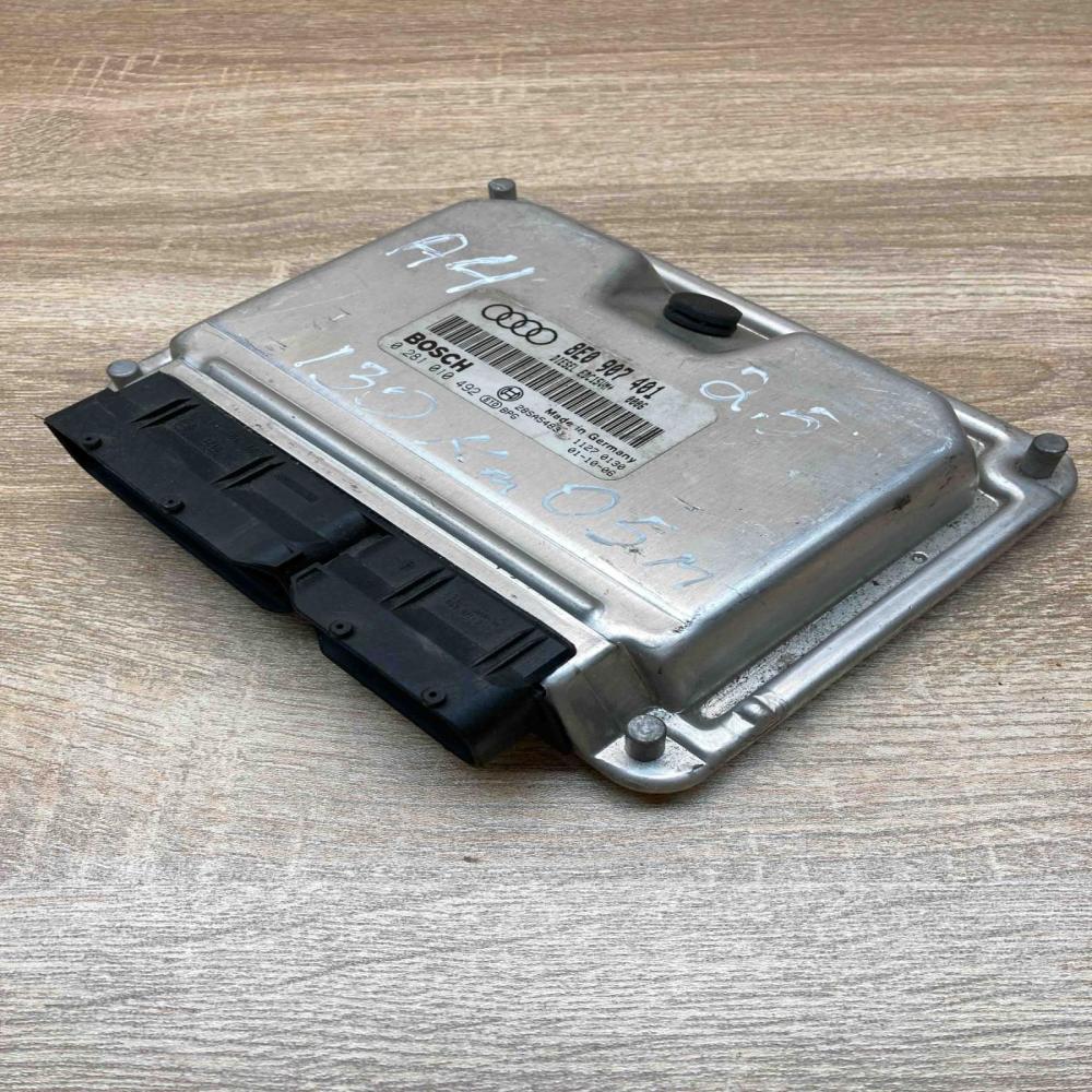 8E0907401 0281010492  Engine control unit/module ECU Audi A4 S4 B6 8E 8H