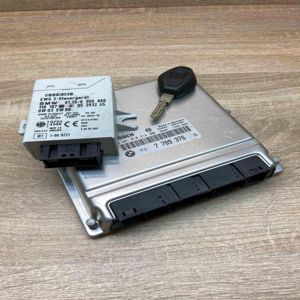 7789376 6905666 With Key Engine ECU kit and lock set BMW 5 E39