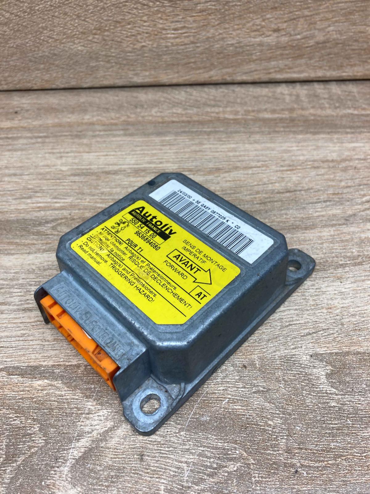 9636894080 550541500 Used Airbag control unit/module Peugeot 206
