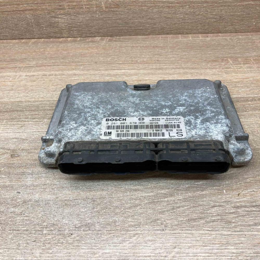 90589736 0281001670  Engine control unit/module ECU Opel Astra H