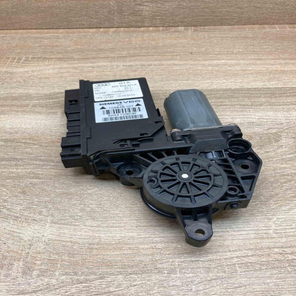 8E0959801A 5WK47009DBF  Rear door window regulator motor Audi A4 S4 B6 8E 8H