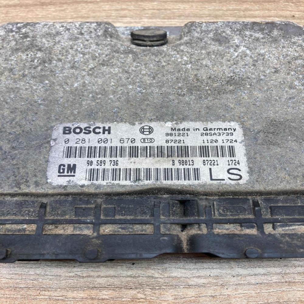 0281001670 90589736  Engine control unit/module ECU Opel Astra H