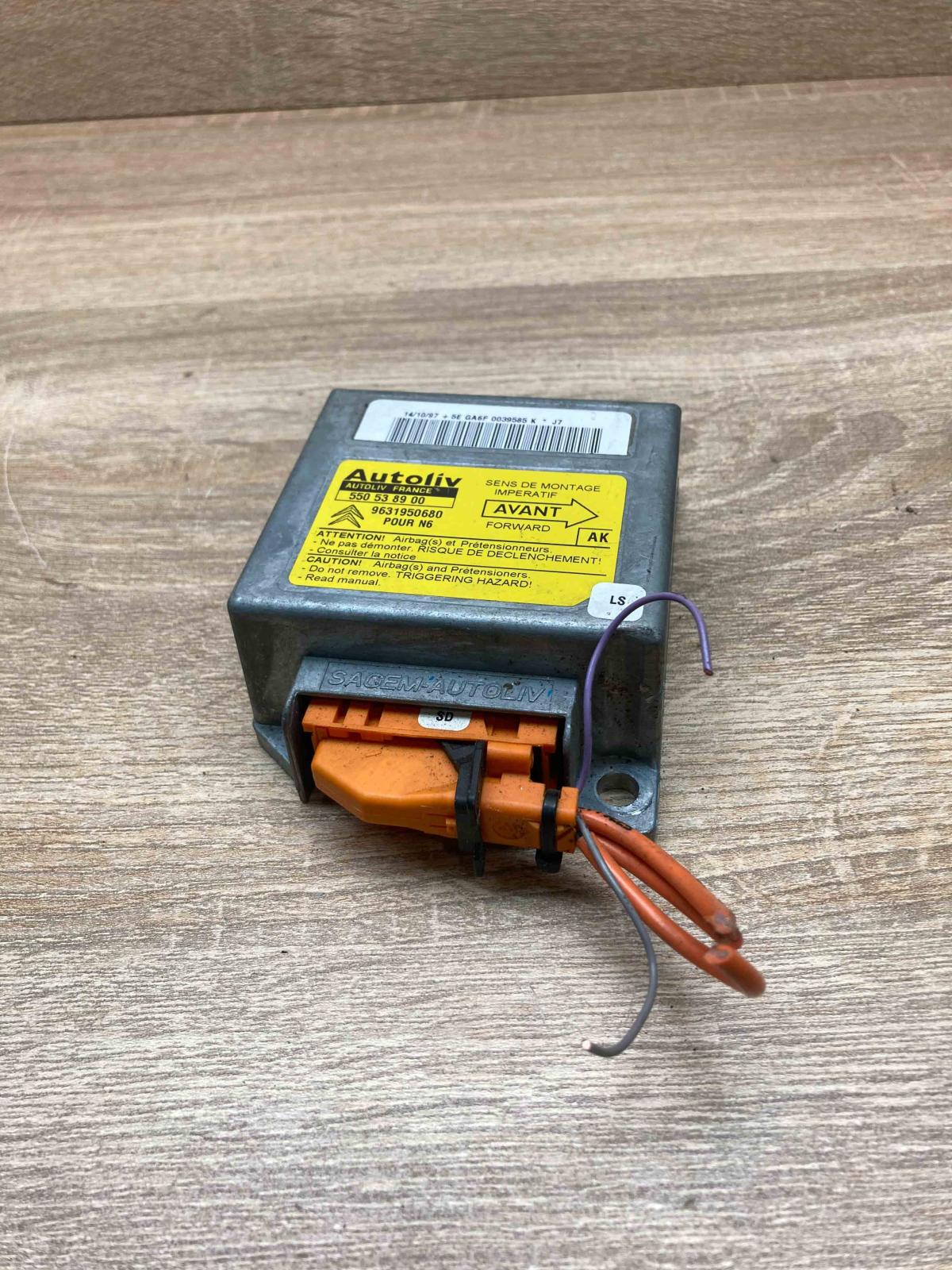 550538900 9631950680  Airbag control unit/module Citroen Xsara