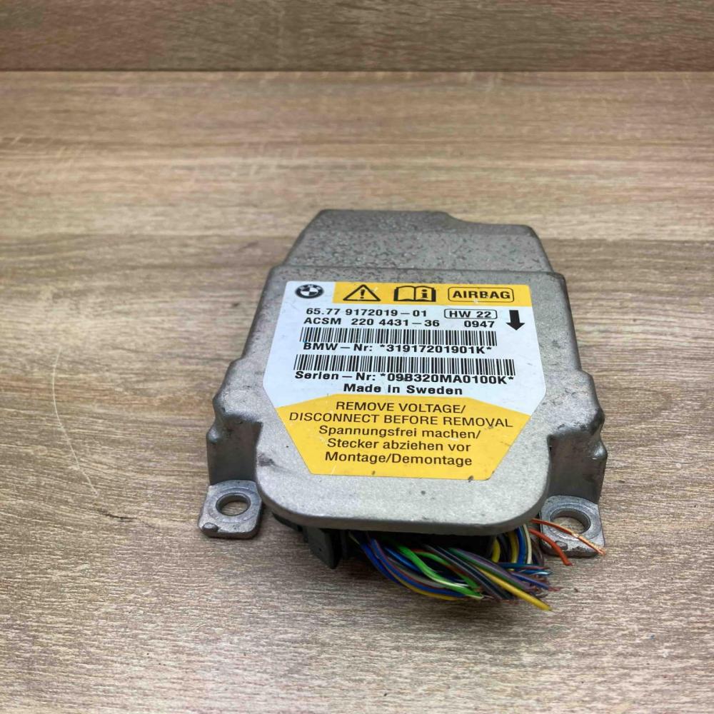 9172019 2204431 With Plug Airbag control unit/module BMW 5 E60 E61