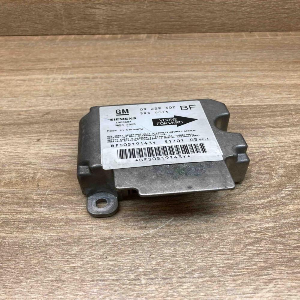 09229302 5WK42925  Airbag control unit/module Opel Astra G