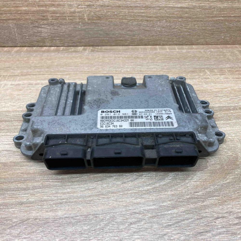 9663476380 0281012981  Engine control unit/module ECU Citroen C4 I