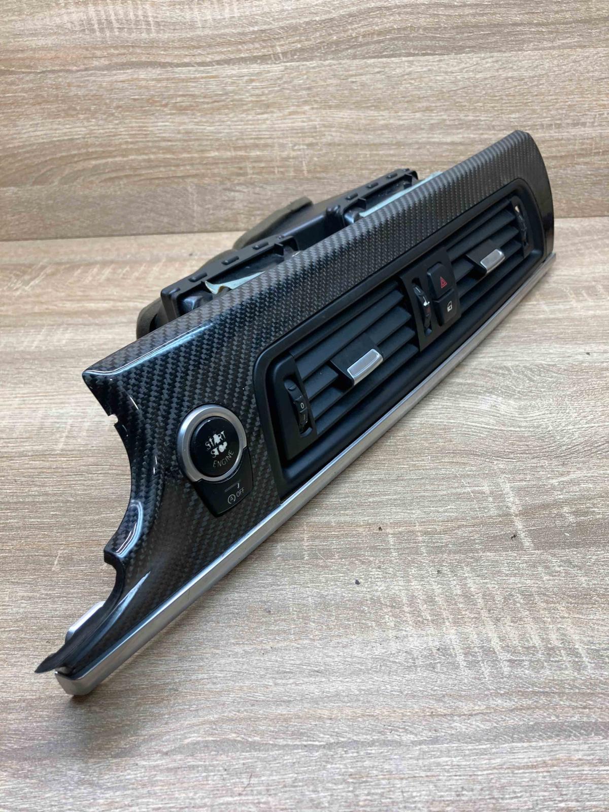 16828110 07737 Z01 Carbon Trim Dash center air vent grill BMW 5 F10 F11