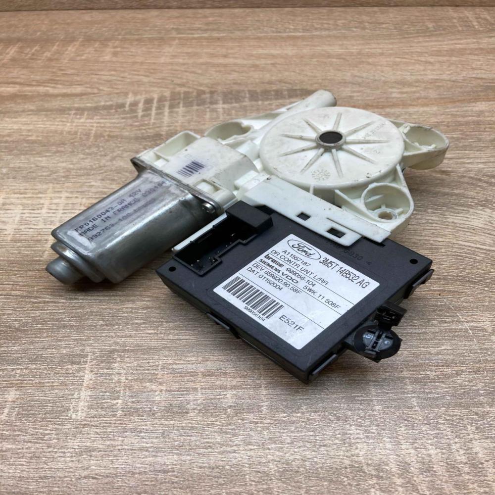 3M5T 14B532 AG 5WK11508F  Rear door window regulator motor Ford Focus C-MAX