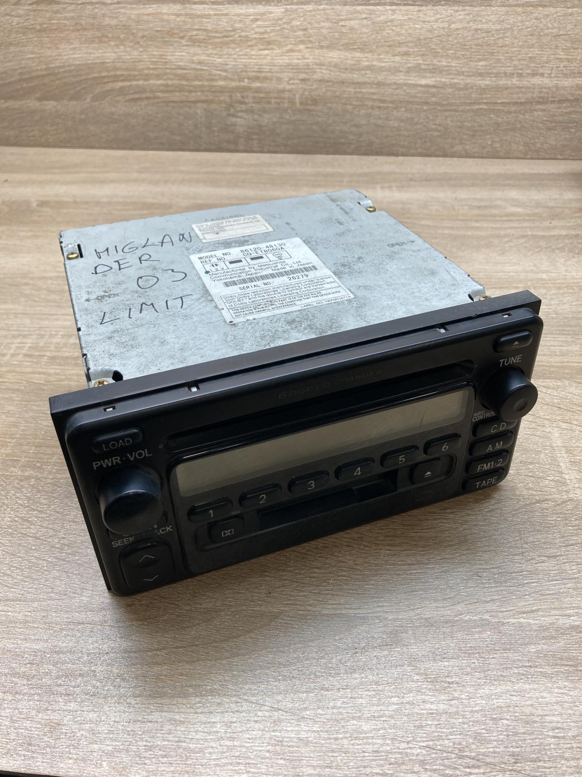 86120 48130 8612048130  Radio/CD/DVD/GPS head unit Toyota Highlander XU20